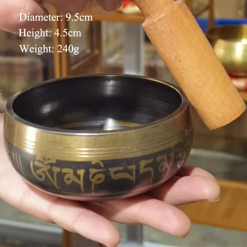 Tibetan Singing Bowl Sound Healing Therapy Instruments Yoga Meditation Massage Handmade Chanting Bowl Buddhist Religion Supplies