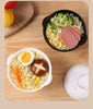 Noodle bowl with cover with two ears can be microwave heated lunch box thermal noodle bowl