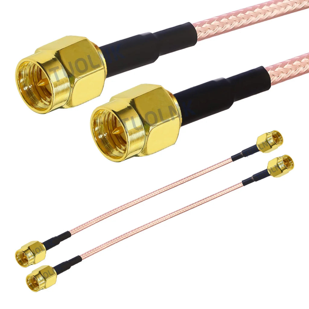 RG316 Cable SMA Male to RP SMA Male/Female Nut Bulkhead Extension Coax Jumper Pigtail WIFI Router Antenna RF Coaxial Cable