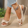 Rimocy 2023 Summer Flat Heel Sandals for Women Casual Plus Size Beach Slippers Woman Pu Leather Strap Slip-On Gladiator Sandals