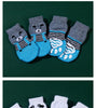 4pcs Winter Pet Dog Socks Small Cat Knit Warm Socks Dog Anti-Slip Socks Chihuahua Thick Paw Protector Booties Pet Accessories