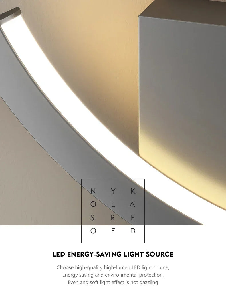 Modern LED Wall Lamp Nordic Black White Golden Wall Lighting For Living Bedroom  Aisle Home Decor Fixtures Indoor Wall Lamps