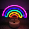 LED Neon Sign Lights Rainbow Light USB Battery Operated Wall Decor for Girls Kids Room Wedding Birthday Party Decoration