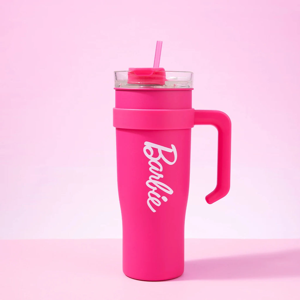 MINISO Barbie Collection Steel Cup with Straw (1600mL)