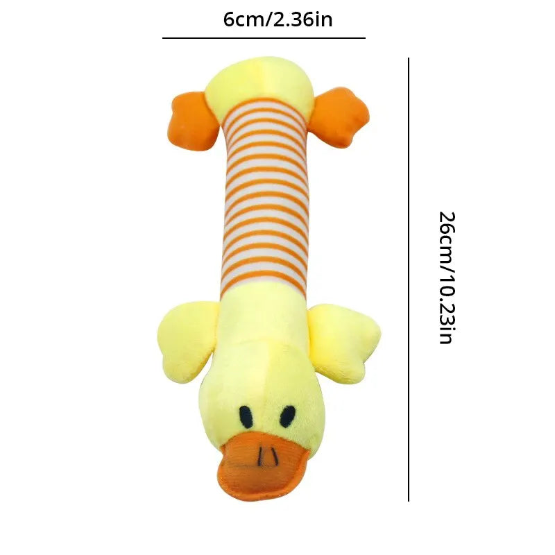 Molar Dog Toy Plush Supplies Fit For All Puppy Pet Squeak Chew Toy Funny Durable Chew Elephant Duck Pig Toy Pets Supplies