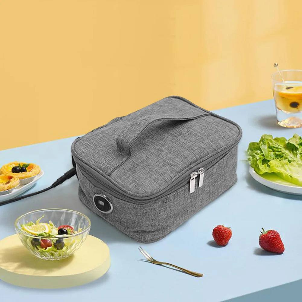 USB Electric Heating Bag Food Warmer Car Travel Camping Heater Container Packet Thermal Bag Electric Lunch Box for Office School