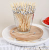 100 Pcs Disposable Pearl Bamboo Skewers Fruit Snacks Cocktail Appetizers Fork Skewers Bar Fiesta Wedding Birthday Supplies