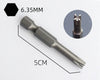 SenNan 5Pcs Special-shaped Screwdriver Set 50mm U-shaped Y-Type Triangle Inner Cross Three Points Screwdriver Bit Tool L-Wrench