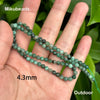 Wholesale Natural A+ 4mm Emerald Faceted Round Loose Beads For Jewelry Making DIY Bracelets Necklace Or Gift Mikubeads