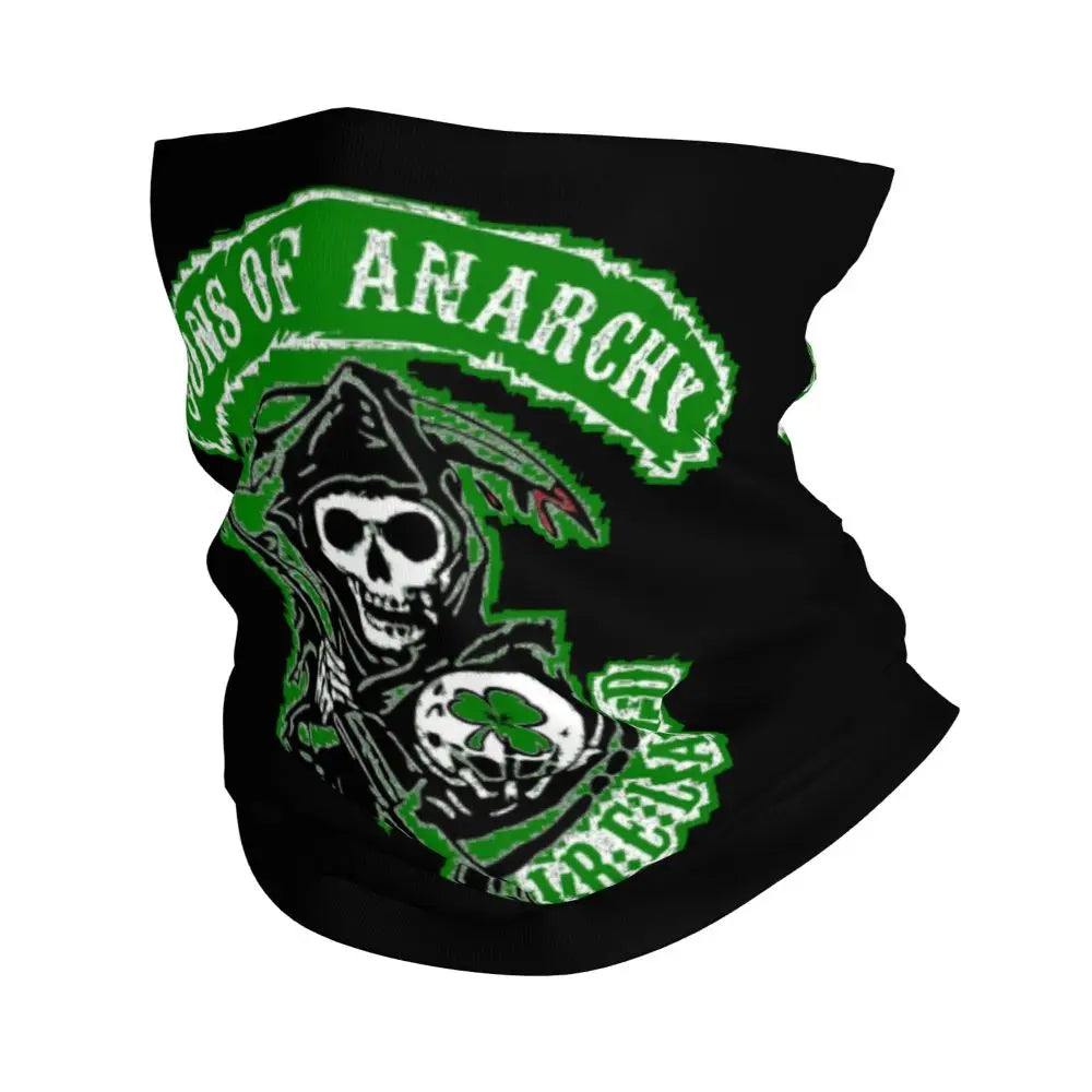 Custom TV Show Sons Of Anarchy Bandana Neck Warmer Men Women Winter Ski Hiking Scarf Gaiter Face Cover