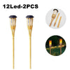 Solar Lamps LED Flame Effect Lamp Handcraft Bamboo Waterproof Garden Lighting Lawn Torches Yard Landscape Outdoor Light