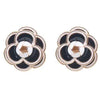 fashion women simple flower earrings elegant classic feminie camellia studs