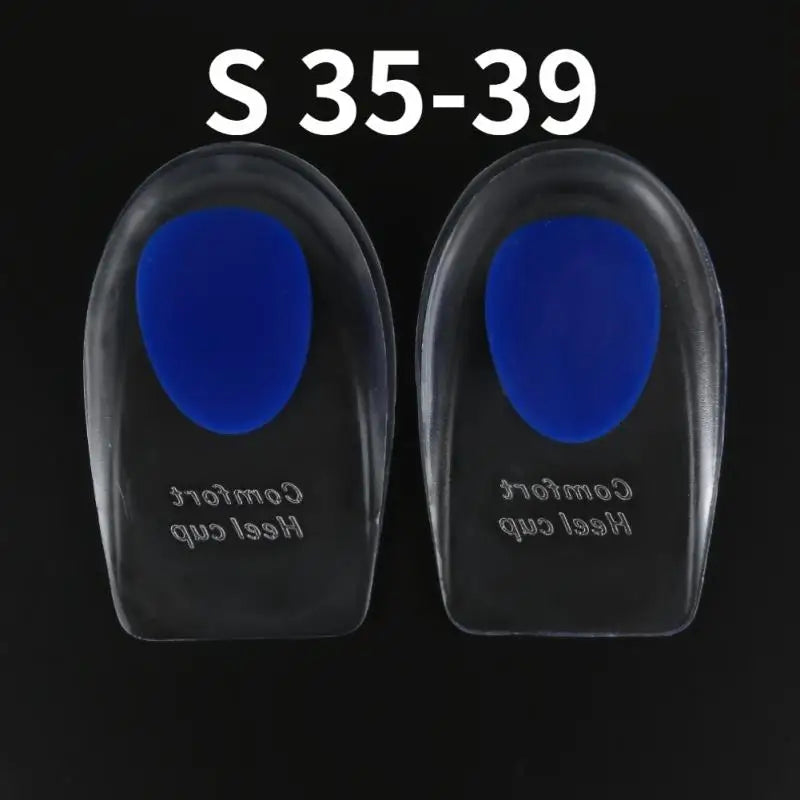 1pair Silicone Gel Insoles Men Women Transparent Half Heel Insole Pad Height Increase Shoes Pad Foot Cushion Shoe Accessories