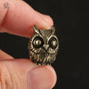 Cute Owl Brass Knife Bead EDC Outdoor DIY Paracord Woven Bracelets Accessories Lanyard Pendant Umbrella Rope Flashlight Hangings