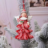 Christmas Soft Pottery Pendant Cute Angel Candy Tree Hangable Charm Ornament for Indoor Outdoor Garden Yard Xmas Tree Decors