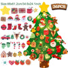 DIY Felt Christmas Tree with Light Christmas Decor for Home 2024 Navidad Christmas Ornaments Xmas Natal Noel Gifts New Year 2025