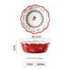 Retro Cherry For Home Delicate Complementary Food Steamed Egg Bowl Ceramic