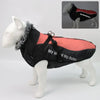 Waterproof Large Dog Clothes Winter Dog Coat With Harness Furry Collar Warm Pet Clothing Big Dog Jacket Labrador Bulldog Costume