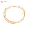 0.3MM 0.4MM 0.5MM 0.6MM 0.7MM 0.8MM 1MM 1.2MM 24K Gold Color Brass Make Shape Metal Wire High Quality Jewelry Accessories