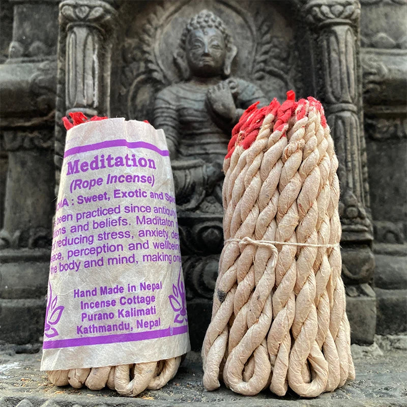 40pcs Handmade Herbal Rope Bedroom Yoga Incense Soothes Spirit Natural Raw Material Buddha Incense String Temple Meditation Herb