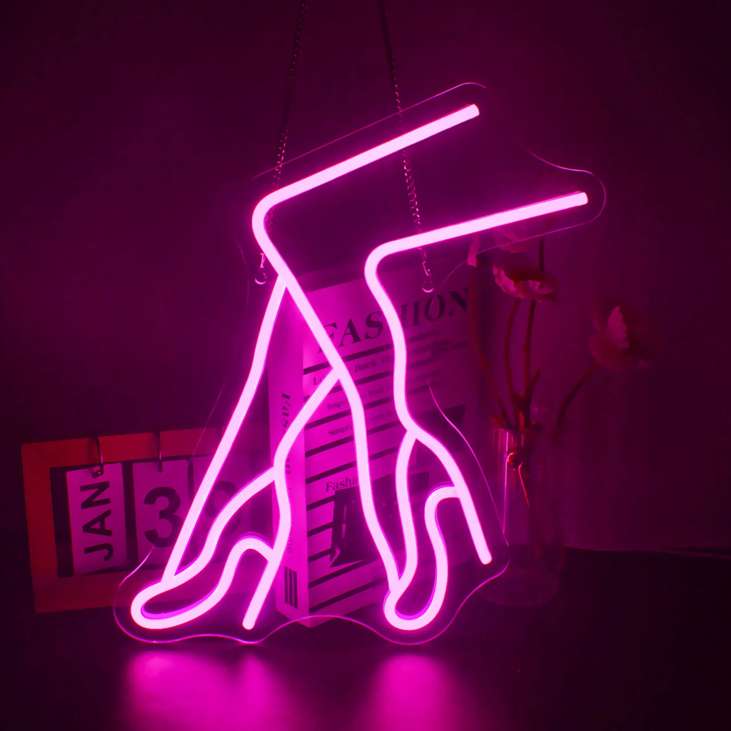 Sexy Lady Neon Sign Woman Body Pink Led Lights USB Powered Wall Light Up Signf For Home Bedroom Party Bar Night Club Room Decor