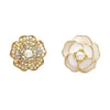 fashion women simple flower earrings elegant classic feminie camellia studs