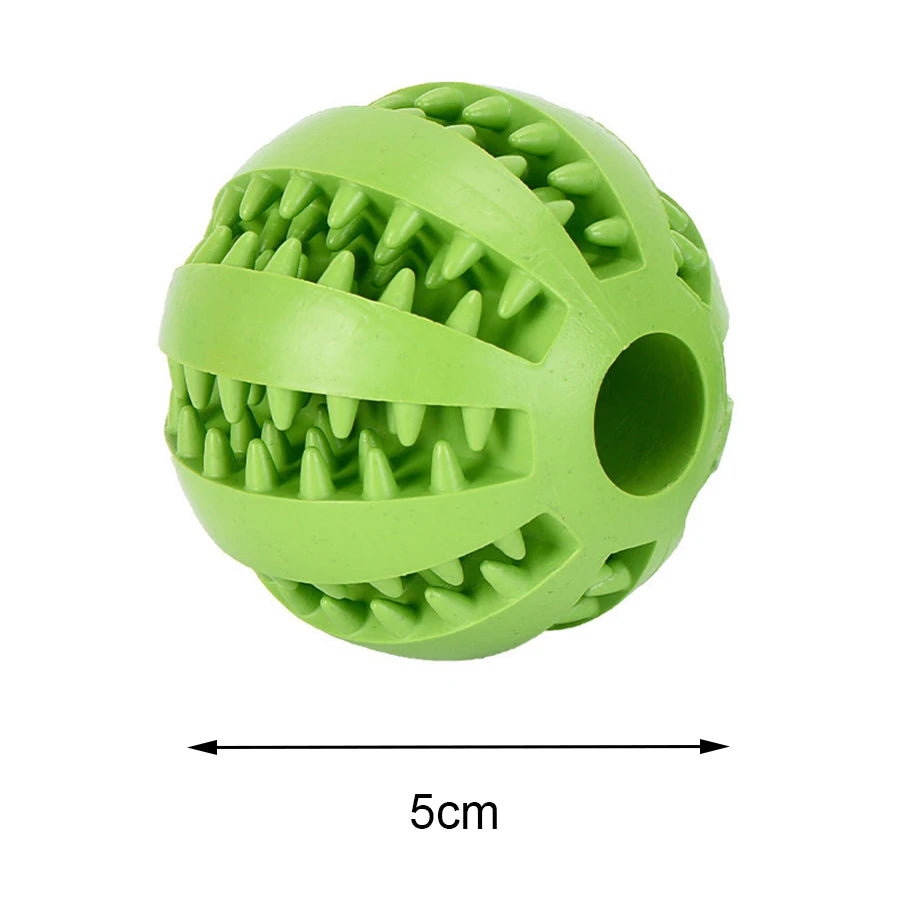 Pet dog toy dog chewing teeth cleaning treatment ball interactive sound elastic ball