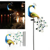 Solar Powered LED Lawn Light Peacock Waterproof Fairy Garden Decorative Lighting For Pavilion Yard Landscape Garden Lawn Lights