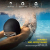 Durable Silicone Swimming Cap with Ear Pockets for Adults and Teens - Protects Long Hair and Provides High Elasticity