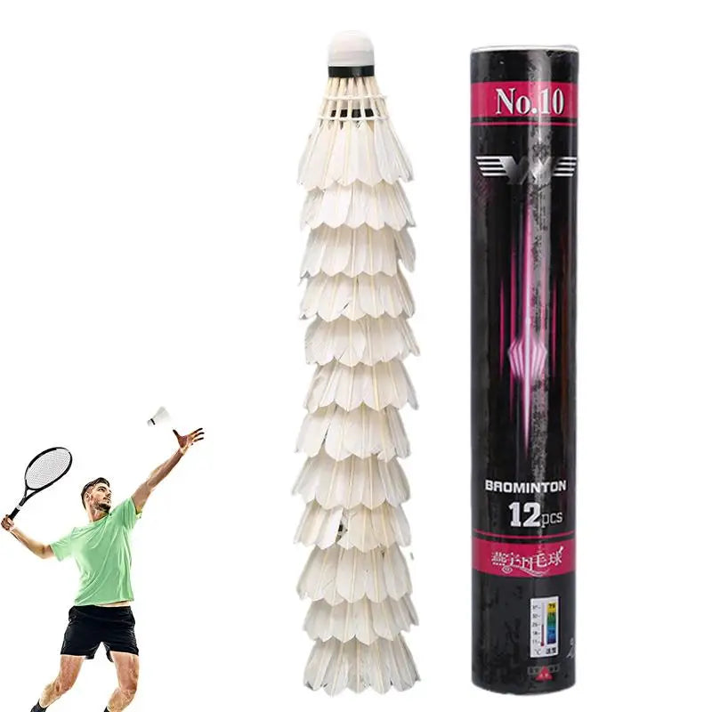 Professional Natural Duck Feather Badminton Shuttlecocks High Speed Training Badminton Ball Lightweight Shuttlecock