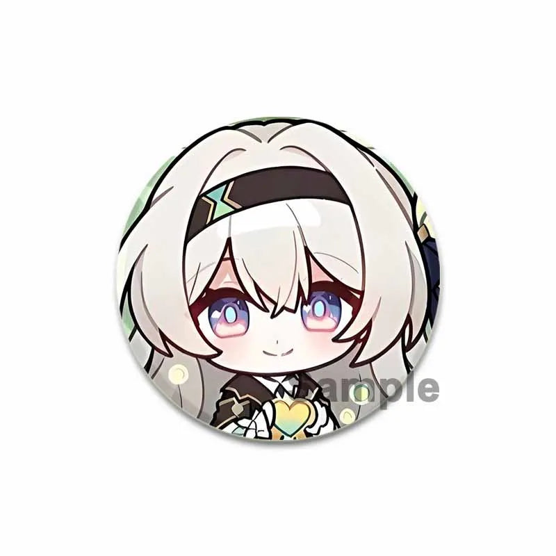 Honkai Star Rail Badge Himeko FuXuan Bailu Jingliu Topaz Game Figure Brooches Cosplay Cute Enamel Pins for Backpack Jewelry Gift