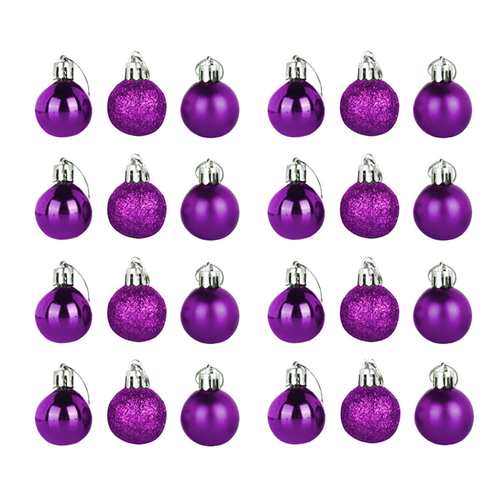 3cm 24PCS Gold Sliver Red Christmas Ball Ornaments 2023 New Year Party Small Baubles Xmas Tree Pendants Merry Christmas Decor