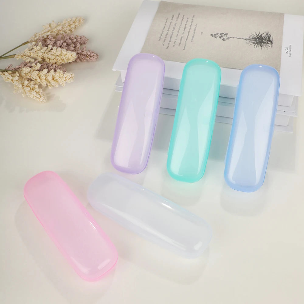 Translucent Plastic Glasses Case Lens Glasses Protector Box For Sunglasses Women Men Reading Sunglasses Holder Containers Box