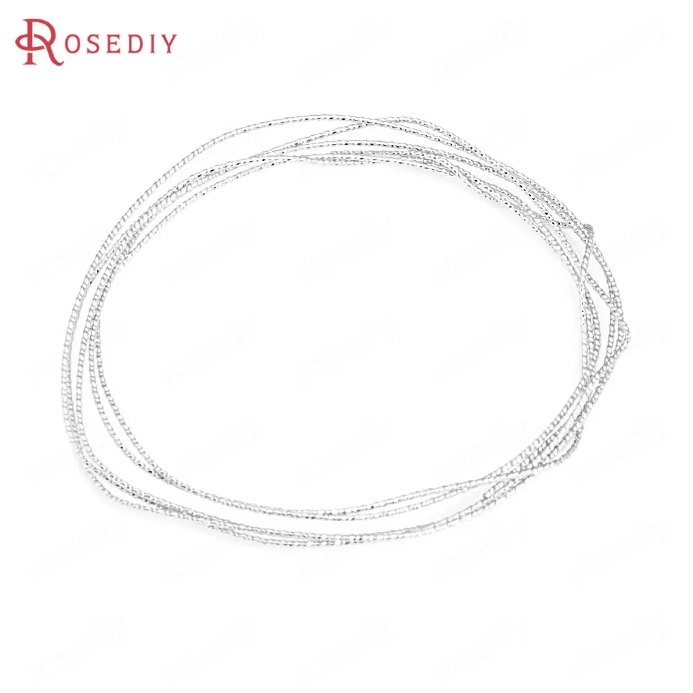 0.3MM 0.4MM 0.5MM 0.6MM 0.7MM 0.8MM 1MM 1.2MM 24K Gold Color Brass Make Shape Metal Wire High Quality Jewelry Accessories