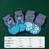 4pcs Winter Pet Dog Socks Small Cat Knit Warm Socks Dog Anti-Slip Socks Chihuahua Thick Paw Protector Booties Pet Accessories