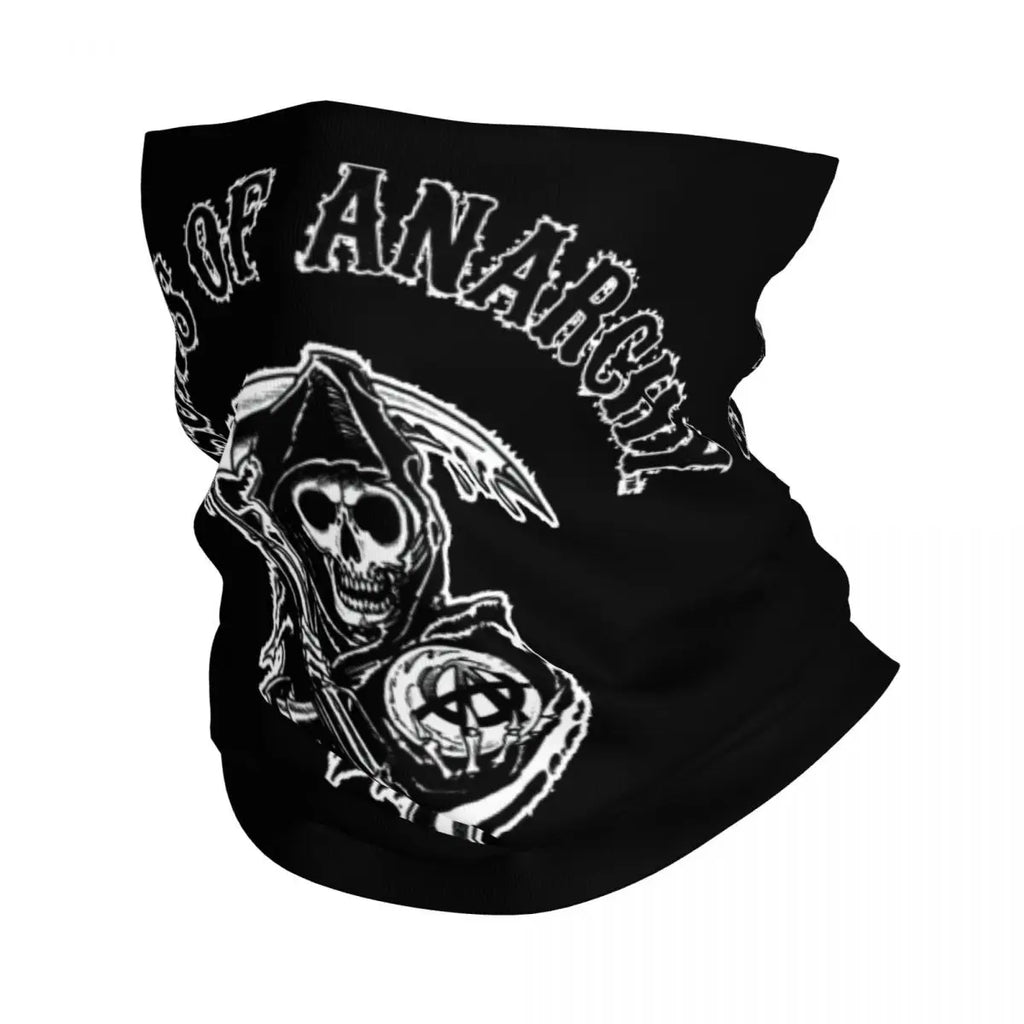 Custom TV Show Sons Of Anarchy Bandana Neck Warmer Men Women Winter Ski Hiking Scarf Gaiter Face Cover