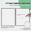 Reusable Smart Notebook A4 Size Lined and Dot-Grid Pages Note Book 6 Styles Page Rewritable Notepad for Adult Student Black