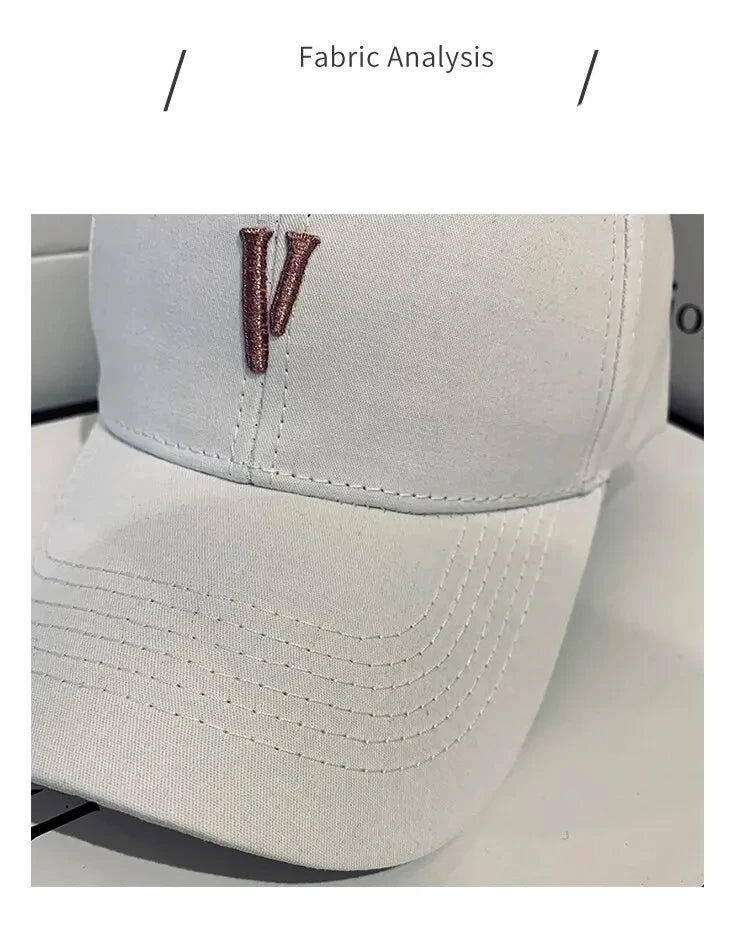 Letters Baseball Cap WOMEN'S MEN'S Hat Lovers' Hat Embroidered Sun Block Hat Fishing Outdoor Hat