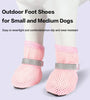 4pc, Dog Shoes Non-slip Breathable Wear-resistant Dog Boots Suitable for Small Medium Sized Pets Puppy Protective Footwear.