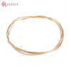 0.3MM 0.4MM 0.5MM 0.6MM 0.7MM 0.8MM 1MM 1.2MM 24K Gold Color Brass Make Shape Metal Wire High Quality Jewelry Accessories