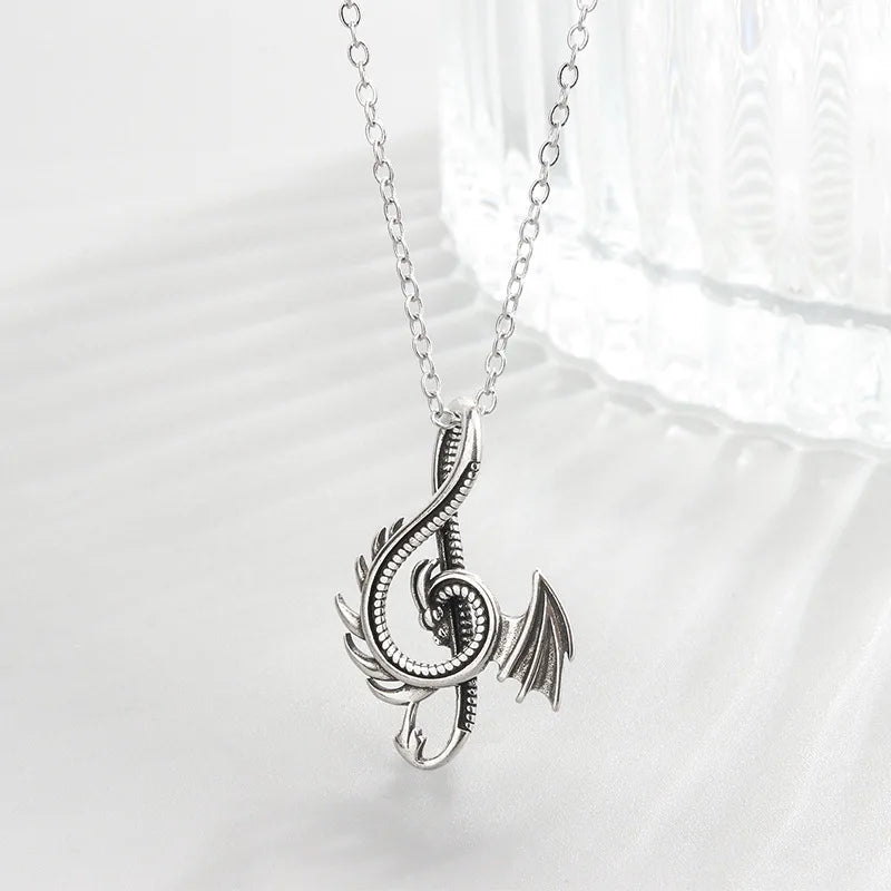 Fashion 925 Sterling Silver Dragon Wedding Necklaces For Women High Quality Designer Jewelry  Accesories  Items