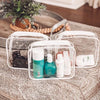 1/3pcs Transparent Storage Bags Women Makeup Cosmetic Cases Organizer Travel Waterproof Wash Pouch Holder Large Capacity PVC Bag