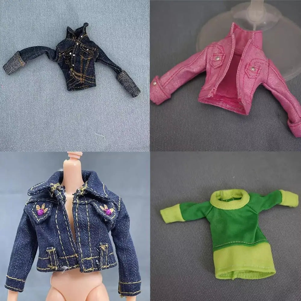 Fashion Doll Clothes Accessories New Multi-styles Casual Wears Doll Coat Doll Jeans Jacket 30cm Doll