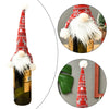 Christmas Supplies Tall Hat Faceless Doll Wine Bottle Christmas Ornaments Holder Santa Claus Wine Bag New Year'S Eve Decorations