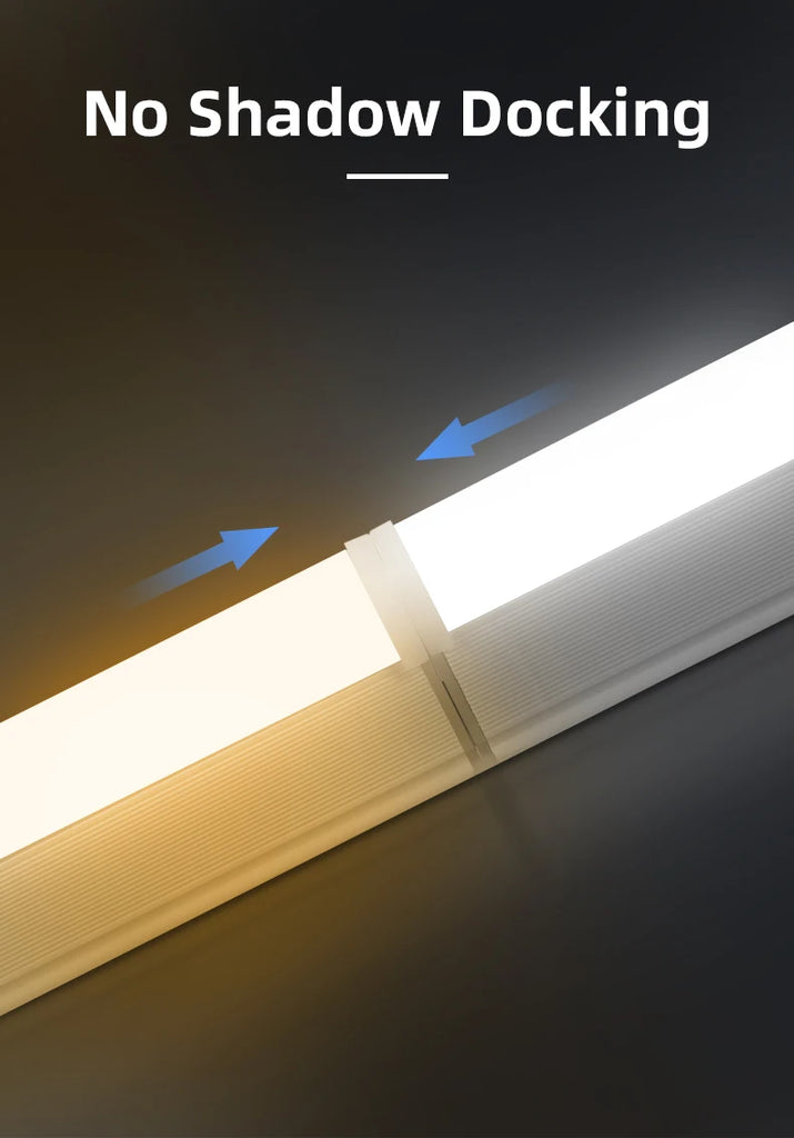 LED Kitchen Light Under Cabinet 10W 20W Led Tube Bar Wall Lamp Ultra Thin Home Bedroom Kitchen Closet Indoor Lighting 220V Room