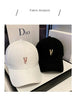 Letters Baseball Cap WOMEN'S MEN'S Hat Lovers' Hat Embroidered Sun Block Hat Fishing Outdoor Hat