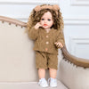 55cm Reborn Baby Doll  Full Body Silicone Waterproof Toddler 22 inch Girl Doll Princess Lifelike Sof Touch Toy Christmas Gift