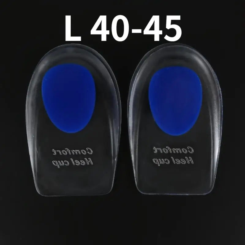 1pair Silicone Gel Insoles Men Women Transparent Half Heel Insole Pad Height Increase Shoes Pad Foot Cushion Shoe Accessories