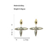 Mihan Trendy Jewelry Metallic Cross Earrings 925 Silver Needle Popular Cool Hot Sale Two Wearing Way Stud Earrings For Women