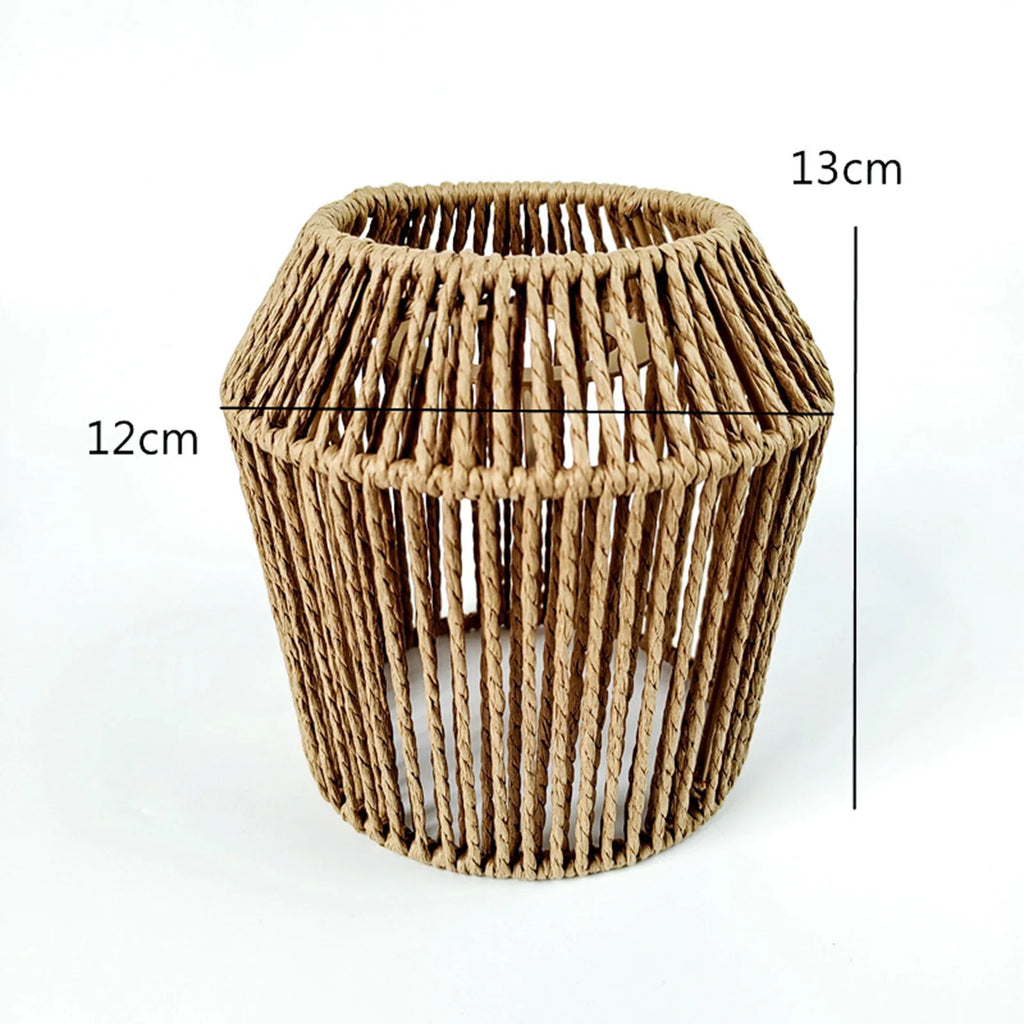 Rattan Lamp Shade Pendant Light Decor Rattan Lampshade for Chandelier Wall Sconces Light Fixture Pendant Light Wall Lamp Bedroom